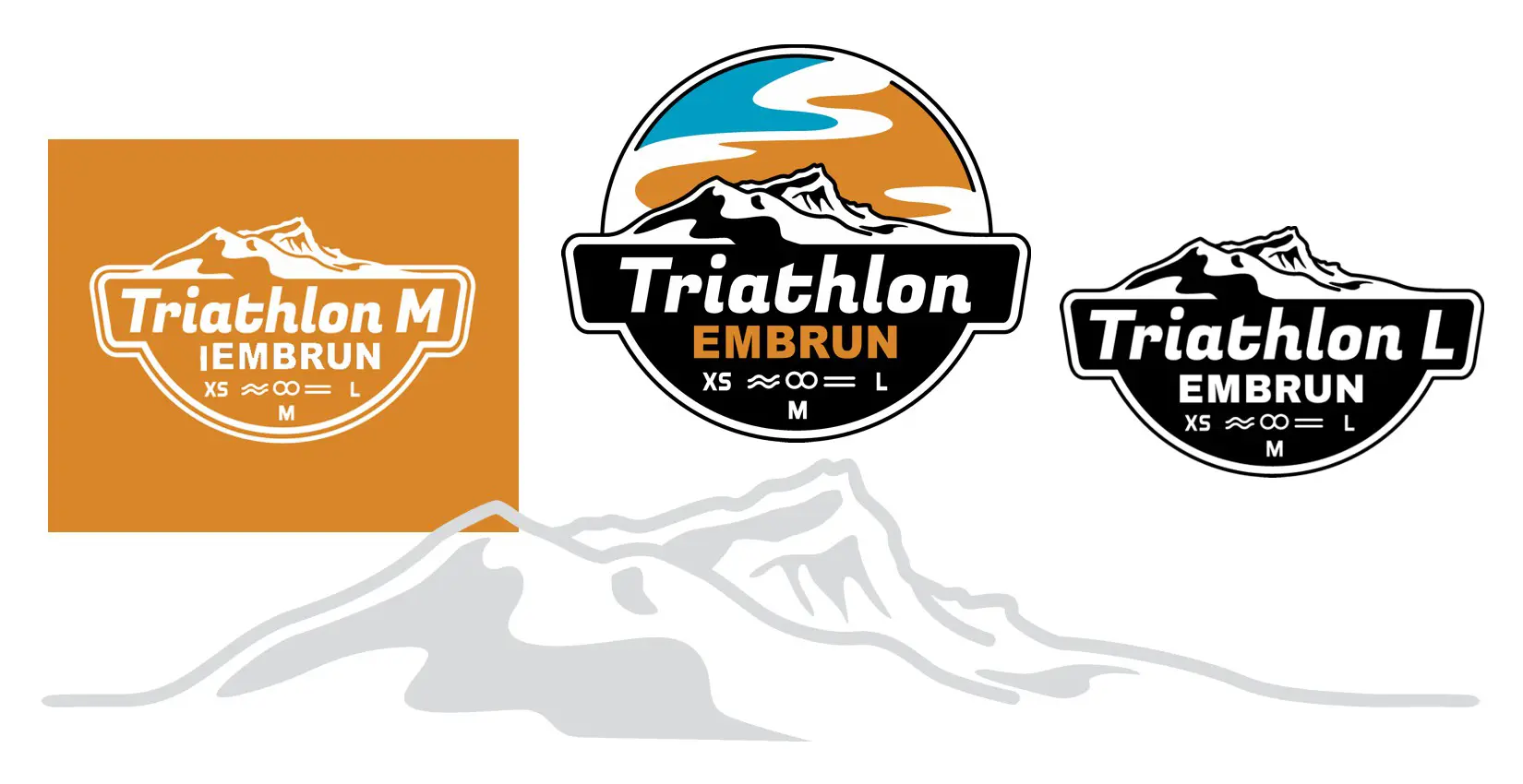 Création du logo du Triathlon courtes distances d'Embrun, évènement international