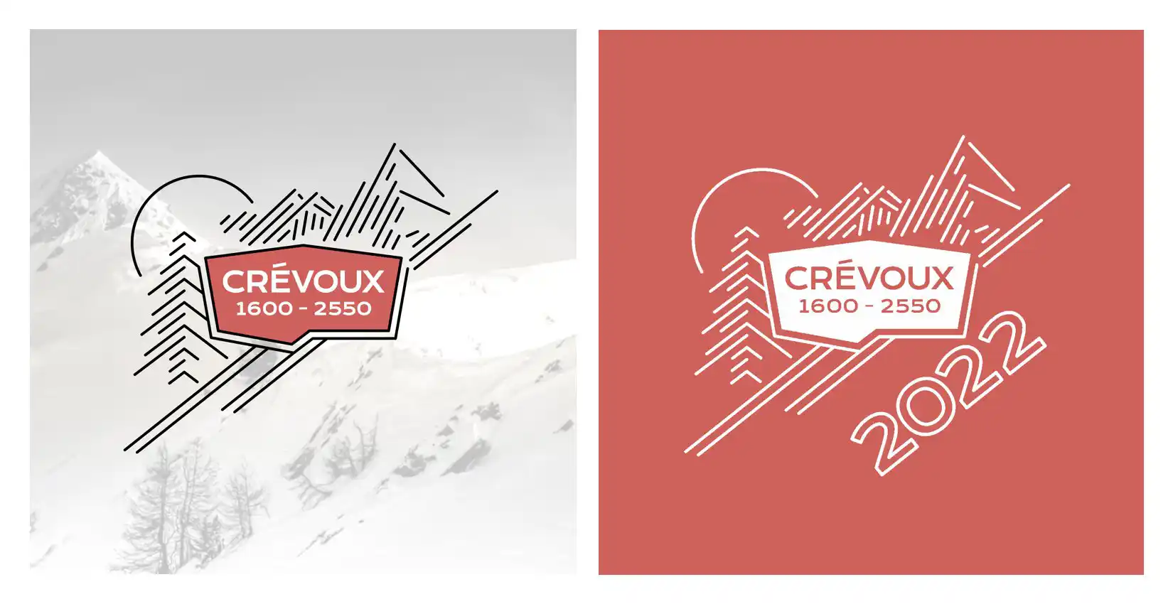 Création de logo pour les commerçants de la vallée de Crévoux, station touristique