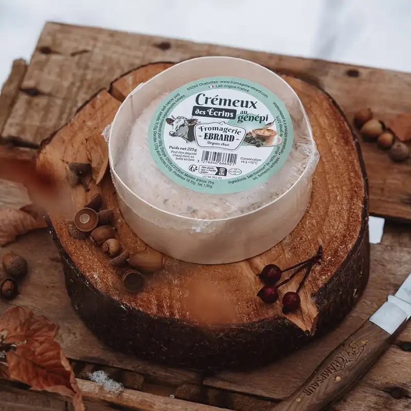 Création d'étiquette : fromage crémeux de marque Ebrard