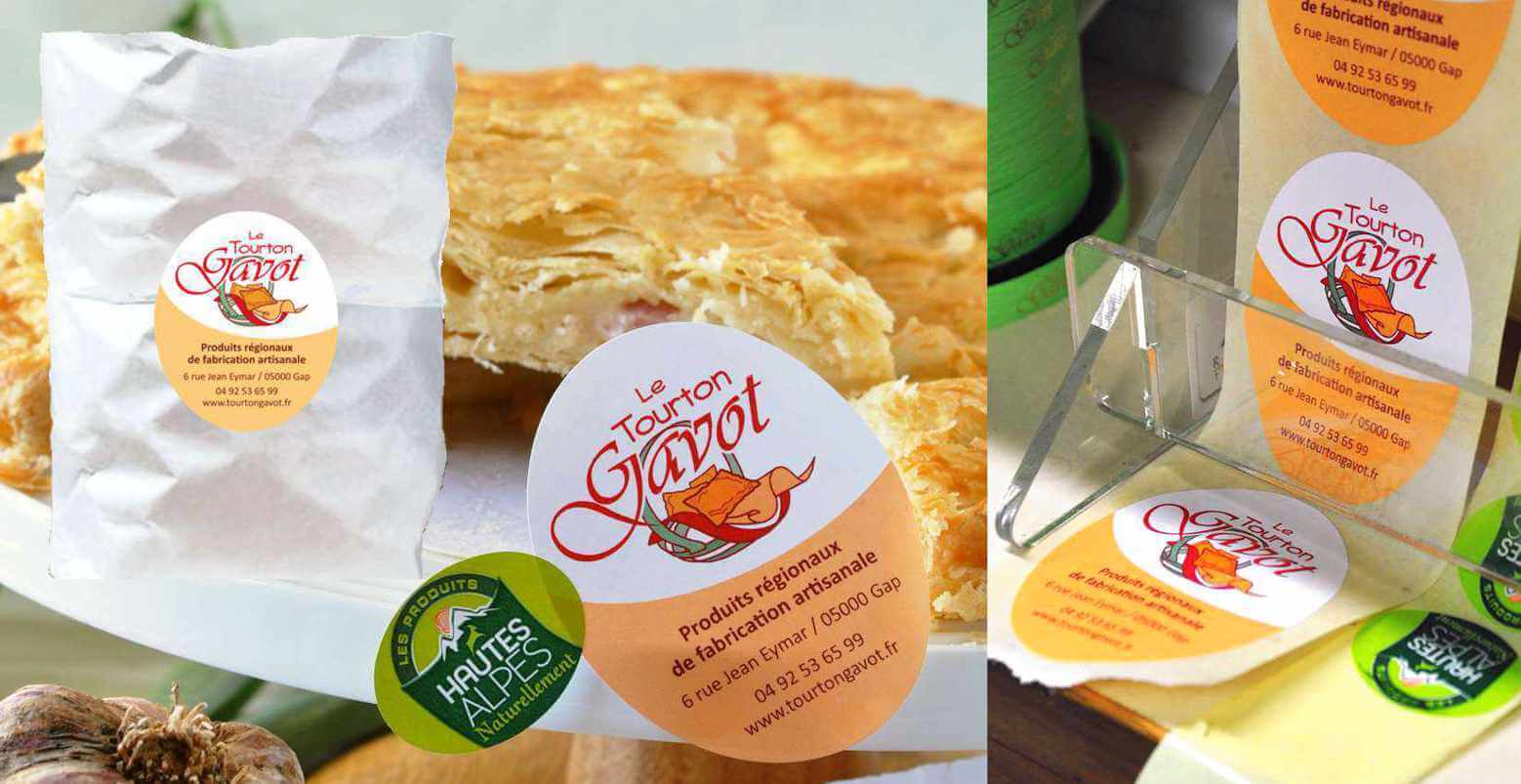 Création d'étiquettes produits autocollantes à usage alimentaire indirect