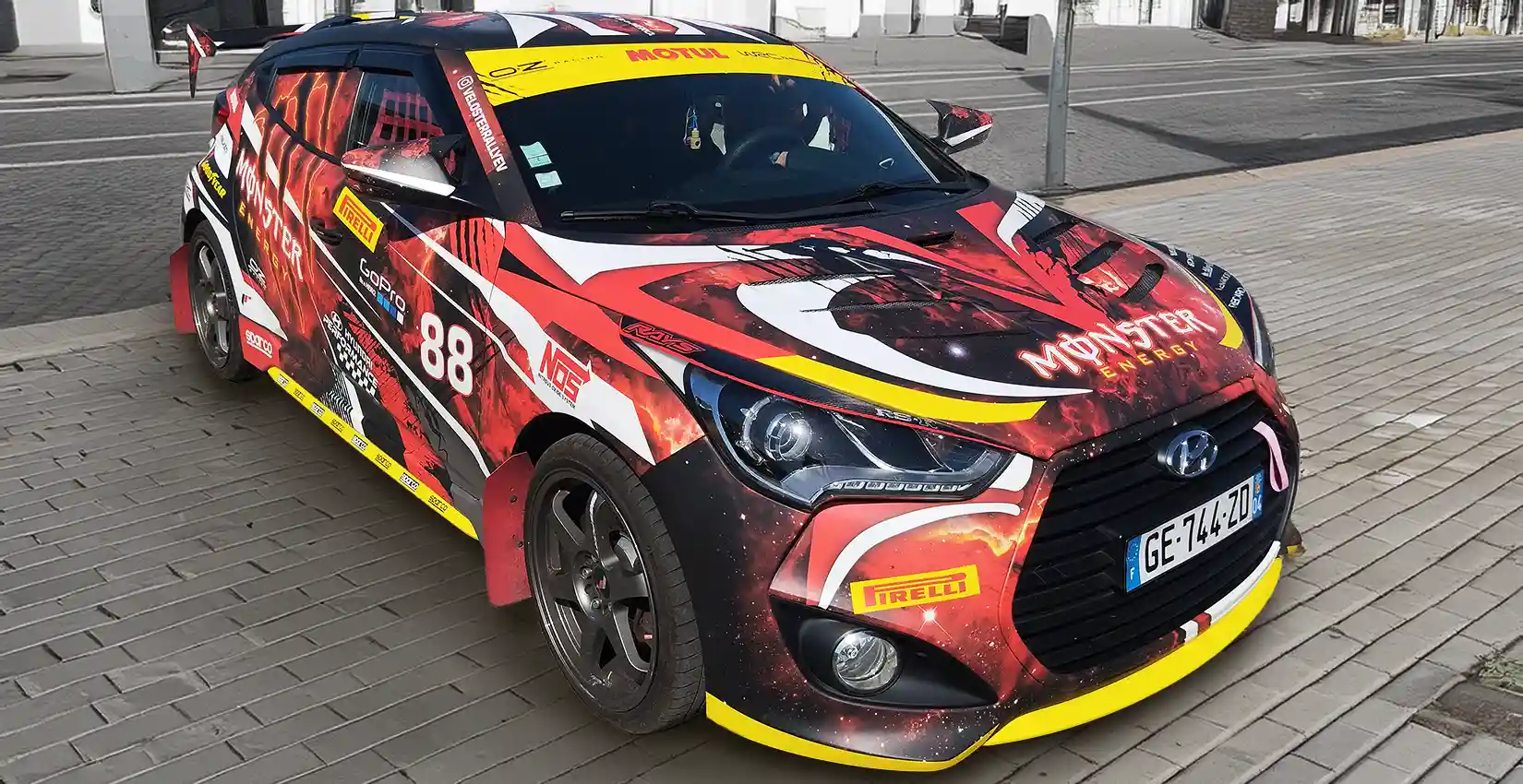 Covering véhicule intégral de style rallye