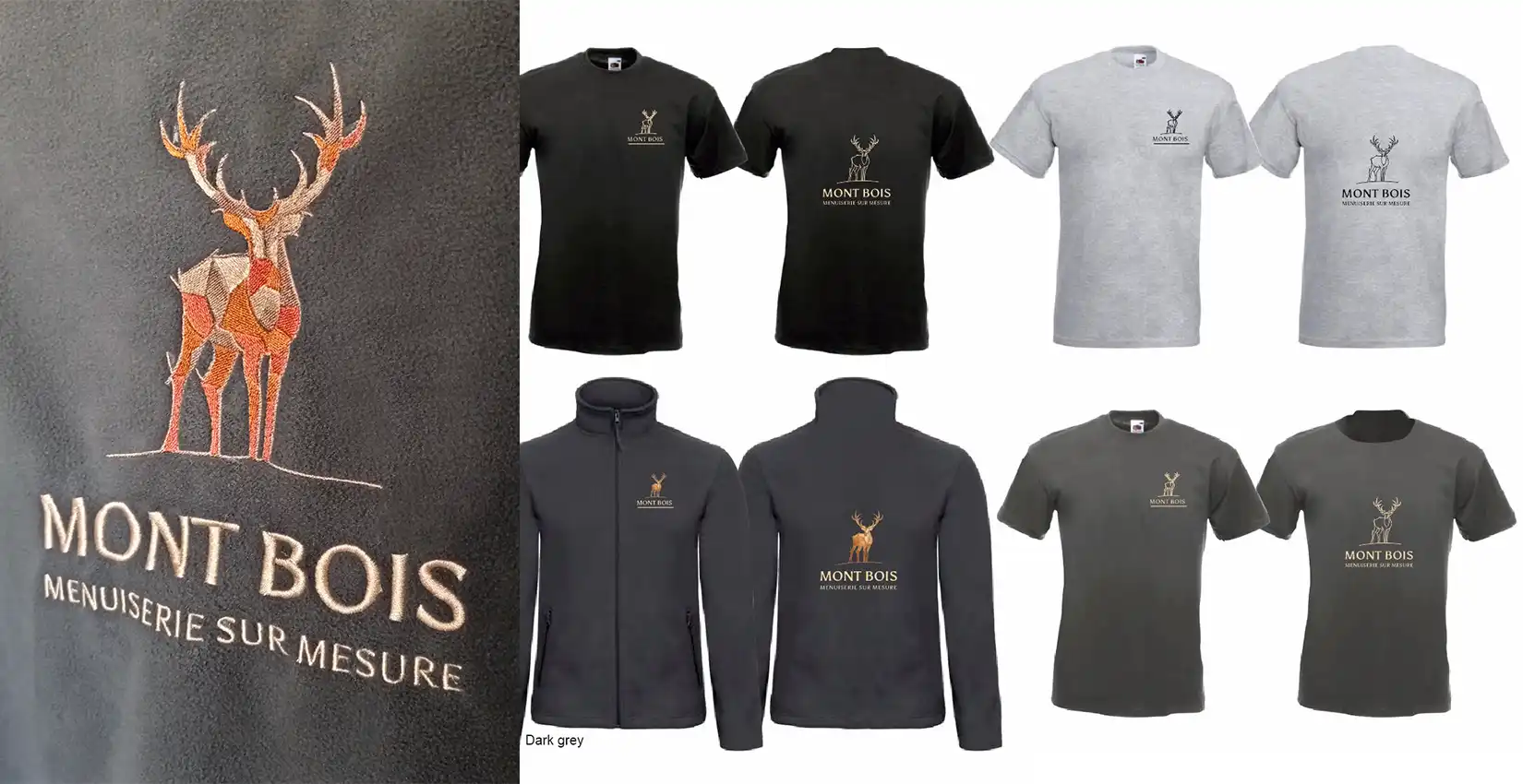 Flocages sur tee-shirts et broderies sur polaires