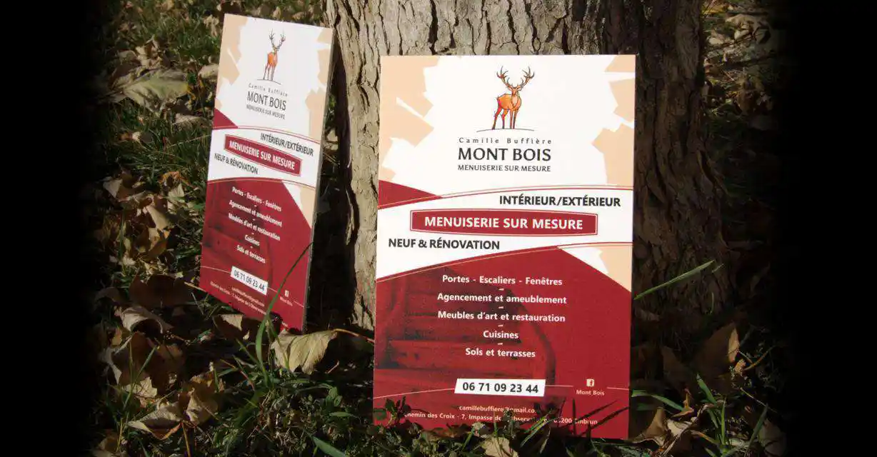 Affichettes rigides en Forex pour salons d'exposition - communication globale